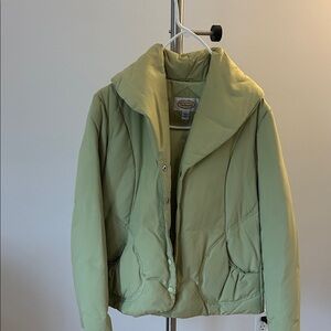 Talbots Pale Green Quilted Jacket